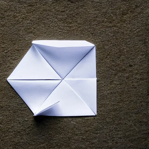 Image similar to an impossible origami animal, macro photography, ambient light