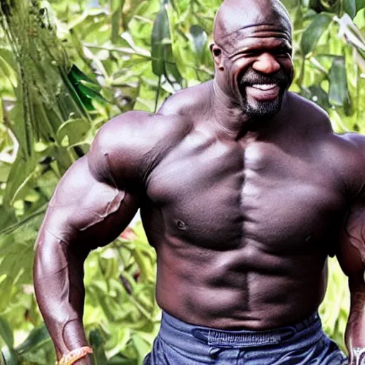 Prompt: asian terry crews