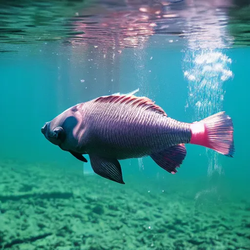 Image similar to photo of an aquatic underwater fish horse