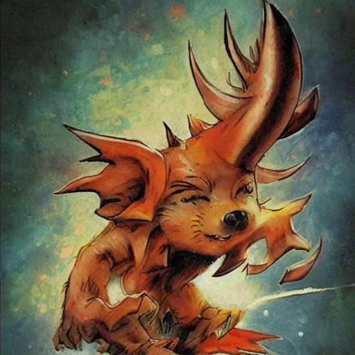 Image similar to a cuteness elemental, whirling energy made of cuteness, dramatic, cinematic, by simon bisley