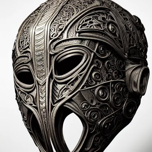 Prompt: corvo attano's mask, intricate linework, intricate detail, artstation, behance, deviantart trending, beauitful, smooth, focus, octane render