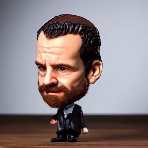 Prompt: adrian monk bobble head, 4 k, photorealistic, studio lighting