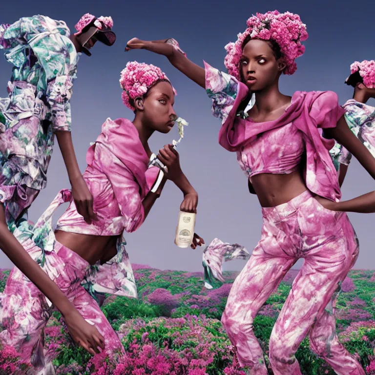 Image similar to fragrance advertising campaign by richard mosse