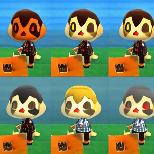 Prompt: animal crossing style portrait of nixon