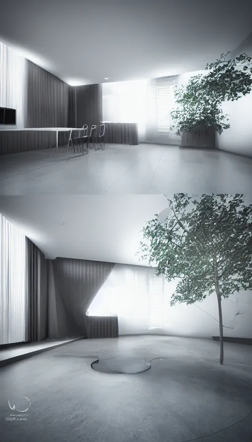 Image similar to the two complementary forces that make up all aspects and phenomena of life, with Vray