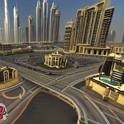 Image similar to gta : dubai, ornate