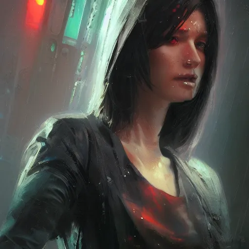 Prompt: wintermute, neuromancer, hal, evil a. i., cyberpunk, painted by stanley lau, painted by greg rutkowski, painted by stanley artgerm, digital art, trending on artstation