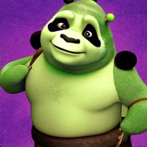 Image similar to Panda Shrek