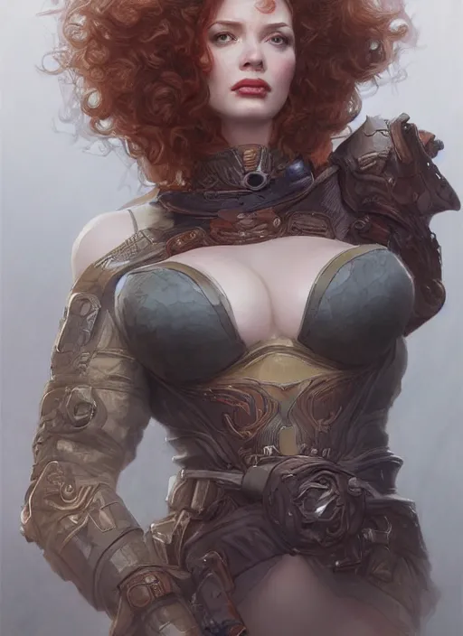 Image similar to Christina Hendricks as a ruggedly handsome heroine, tasteful, intricate, elegant, highly detailed, centered, digital painting, artstation, concept art, smooth, sharp focus, illustration, artgerm, donato giancola, Joseph Christian Leyendecker, WLOP