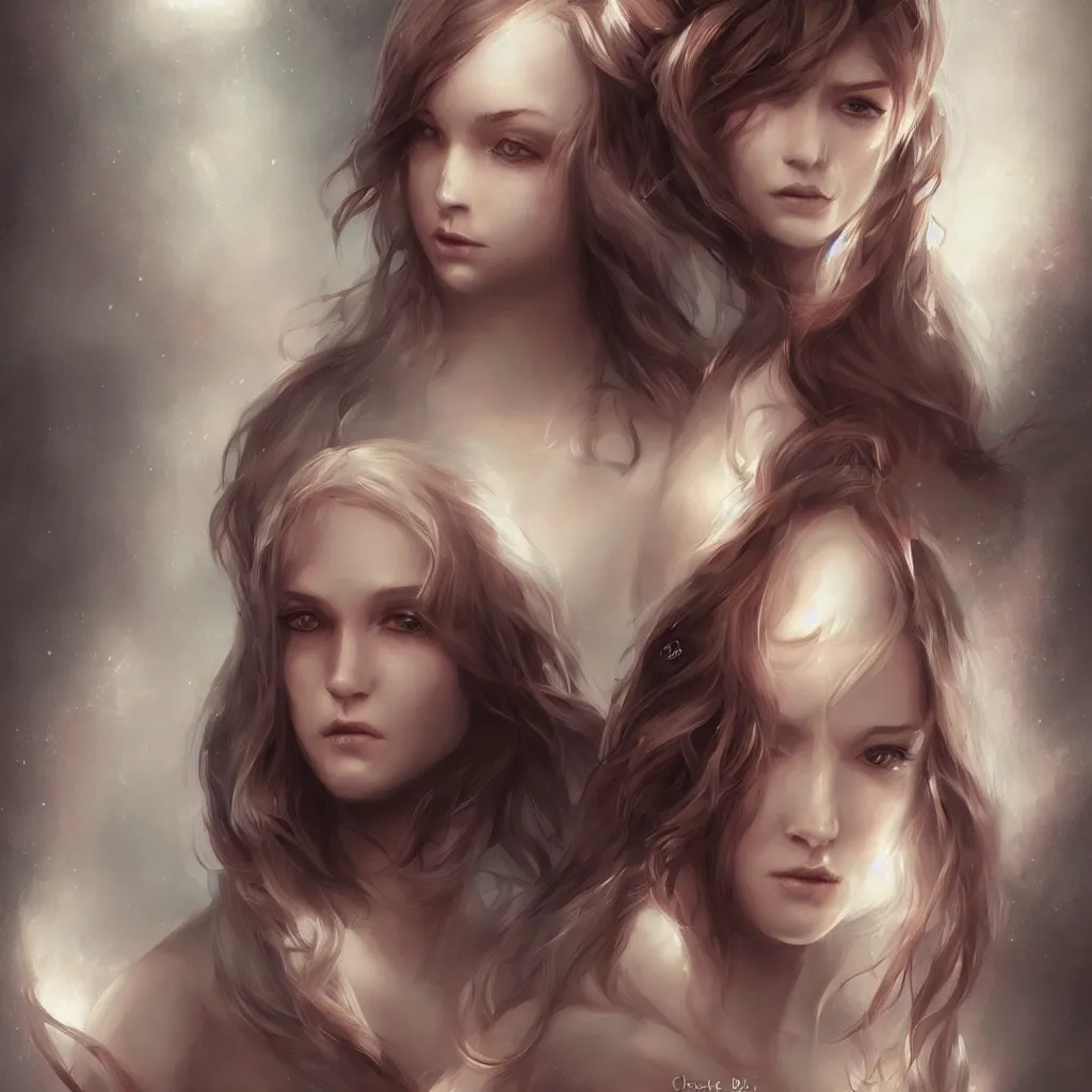 Image similar to girl, art by charlie bowater