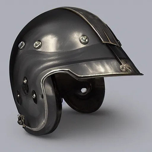 Image similar to knight helmet, detailed, style of hydro74