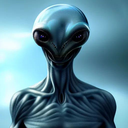 Prompt: a surreal concept art of an alien species, hyper realistic 8 k,