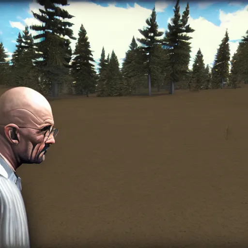 Prompt: Walter White in garry's mod game, steam screenshot
