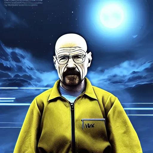 Image similar to Walter White in futuristic battle armour, 4k digital art, highly detailed, concept art