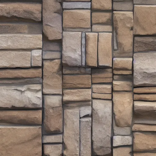 Prompt: a painterly stylized stone cladding texture