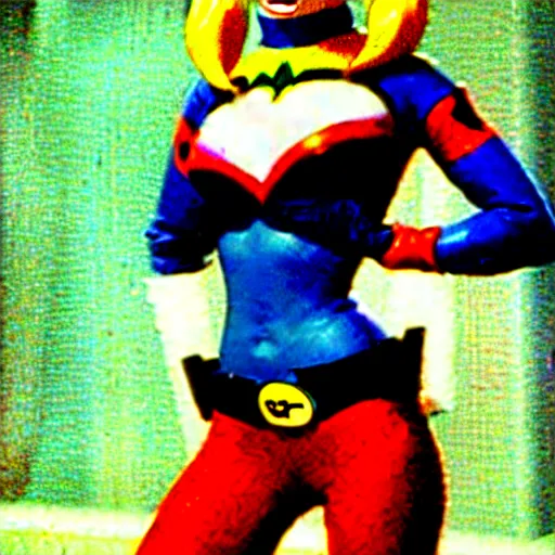 Image similar to harley quinn in the 1 9 6 6 batman tv show