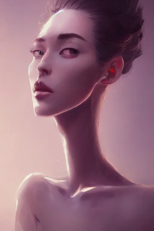 Image similar to Portrait of a slim tall beautiful young woman anatomically correct, beautiful perfect face, enigmatic, magnificent, medium close up, details, sharp focus, elegant, highly detailed, illustration, by Jordan Grimmer and greg rutkowski and PiNe(パイネ) and 薯子Imoko and 香川悠作 and wlop!!!! and maya takamura, intricate, beautiful, sunset!!!, Trending artstation, pixiv, digital Art