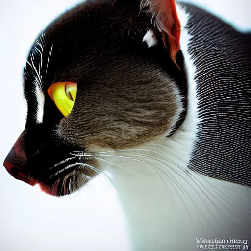 Image similar to a feline penguin - cat - hybrid, animal photography