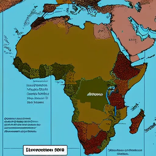 Image similar to a map of the evolution of the african continent.