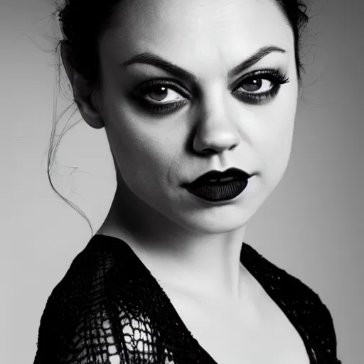 Image similar to Mila Kunis as Catwoman, XF IQ4, 150MP, 50mm, F1.4, ISO 200, 1/160s, natural light, photoshopped, lightroom, photolab, Affinity Photo, PhotoDirector 365