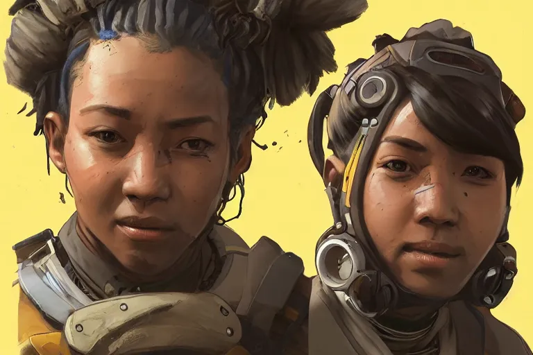 Prompt: portrait of an Apex Legends character By Emmanuel Lubezki