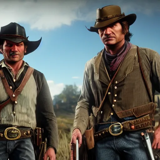 Prompt: Jason Bateman as a character in Red Dead Redemption 2