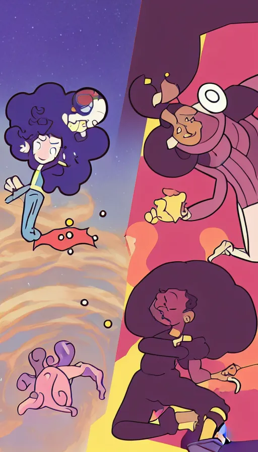 Image similar to the two complementary forces that make up all aspects and phenomena of life, by Rebecca Sugar