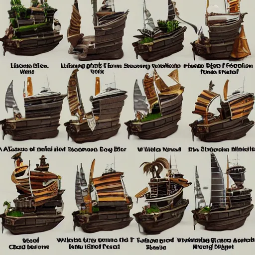 Image similar to sea of thieves architecture miniatures