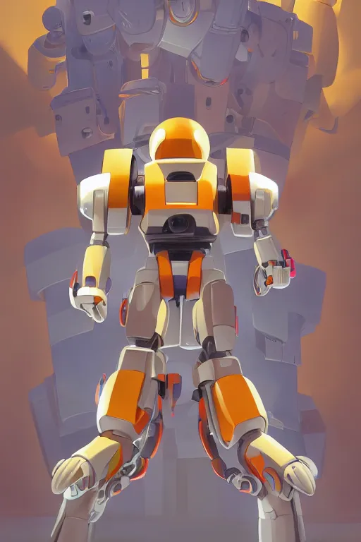 Image similar to metabots medabots medarotto medarot robot minimalist comics, behance hd by jesper ejsing, by rhads, makoto shinkai and lois van baarle, ilya kuvshinov, rossdraws global illumination ray tracing hdr radiating a glowing aura