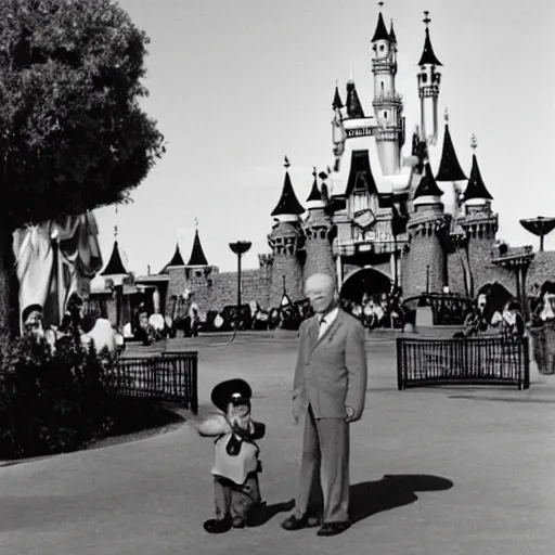 Image similar to Khrushchev at Disneyland