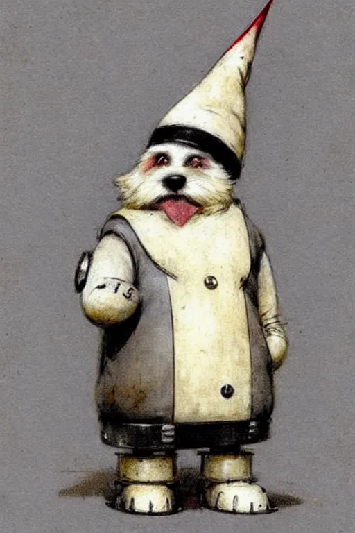 Prompt: ( ( ( ( ( 1 9 5 0 s robot knome dog very fat. muted colors. ) ) ) ) ) by jean - baptiste monge!!!!!!!!!!!!!!!!!!!!!!!!!!!!!!