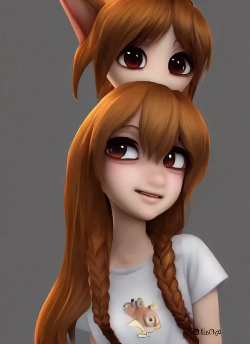 Image similar to female angel mini cute style, character adoptable, highly detailed, rendered, ray - tracing, cgi animated, 3 d demo reel avatar, style of maple story and zootopia, maple story angel, heaven angel, dark skin, cool clothes, soft shade, soft lighting