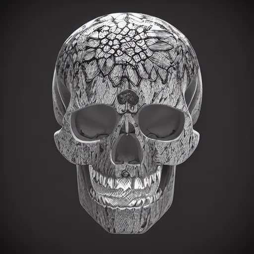 Image similar to skull lamp design, concept design