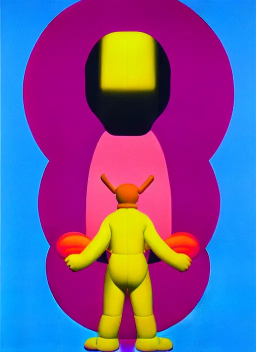 Image similar to hunter by shusei nagaoka, kaws, david rudnick, airbrush on canvas, pastell colours, cell shaded, 8 k