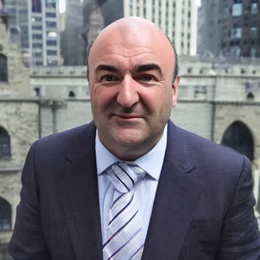 Prompt: Kevin O'Leary in medieval New York