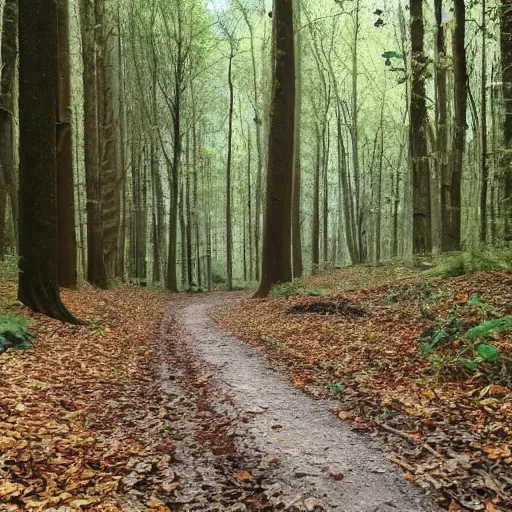 Prompt: bin im wald, werde mich verspäten