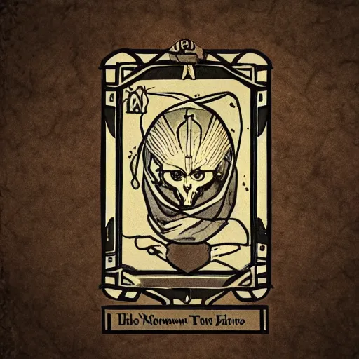 Image similar to tarot card hunt showdown artstyle