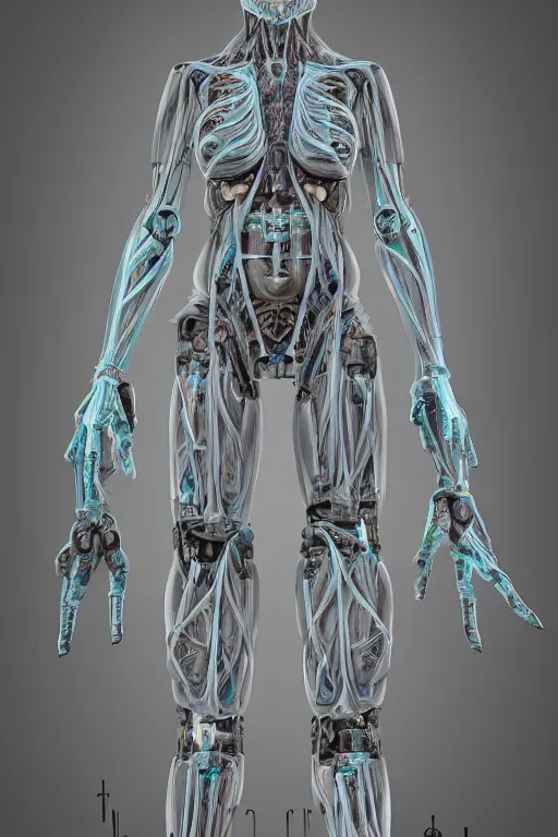 Prompt: symmetry!! full body female human anatomy concept, medical anatomy, cybernetic implants, tire rubber, mecha limbs, muscular system reference, anatomical art, digital art, in the style of amanda lilleston, luka mivsek, bryan christie, ranjit ghosh, artstation, pinterest, deviantart, photoshop, octane render, unreal engine
