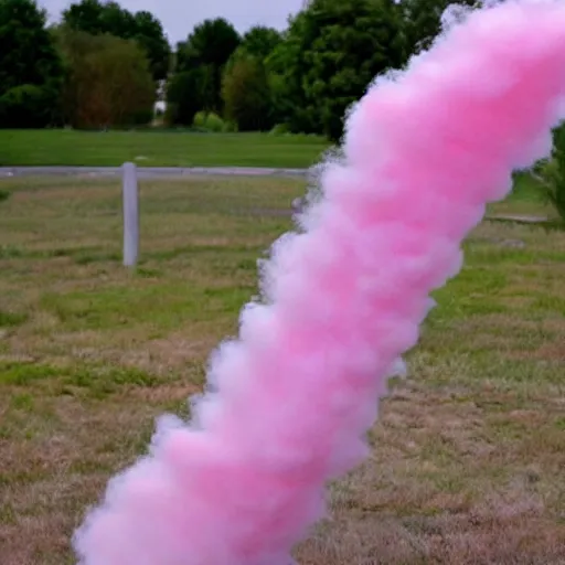 Image similar to a cotton candy tornado