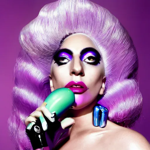 Image similar to lady gaga artpop act 2 album cover shot by nick knight, full body, artpop, jeff koons, canon, highly realistic. high resolution. highly detailed. dramatic. 8 k. 4 k.