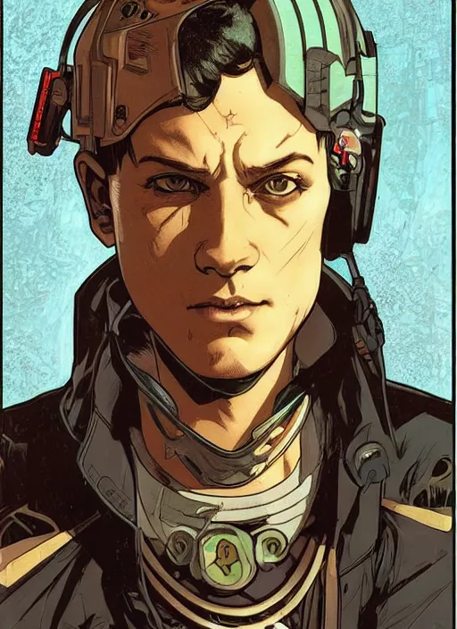 Image similar to cyberpunk mall cop. portrait by ashley wood and alphonse mucha and laurie greasley and josan gonzalez and james gurney. spliner cell, apex legends, rb 6 s, hl 2, d & d, cyberpunk 2 0 7 7. realistic face. vivid color. dystopian setting.