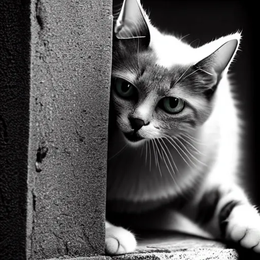 Image similar to cat ninja, animal photography