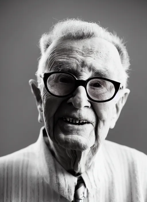 Image similar to DSLR photo portrait still of 86 year old age 86 Buddy Holly at age 86!!!, 85mm f1.8