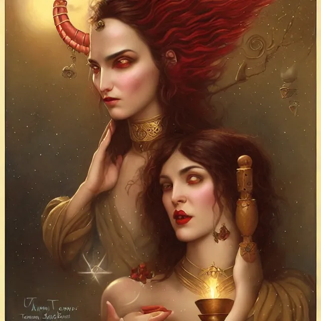 Image similar to portrait of a magical levantine genie, art by tom bagshaw and manuel sanjulian