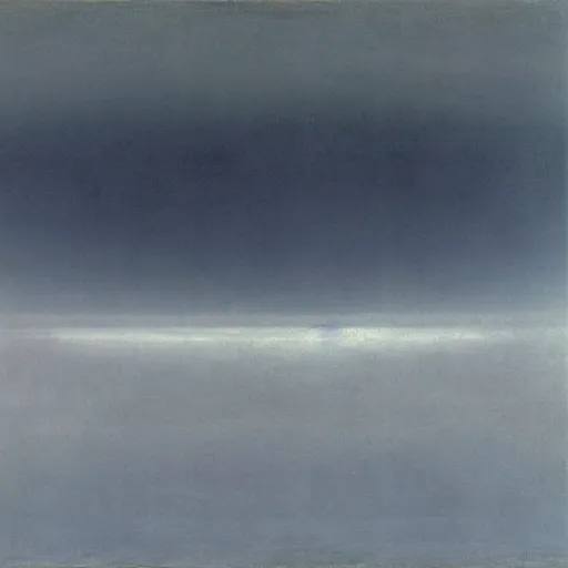 Image similar to the abstract painting'arctic void ', by caspar david friedrich!!!, by rothko!!!