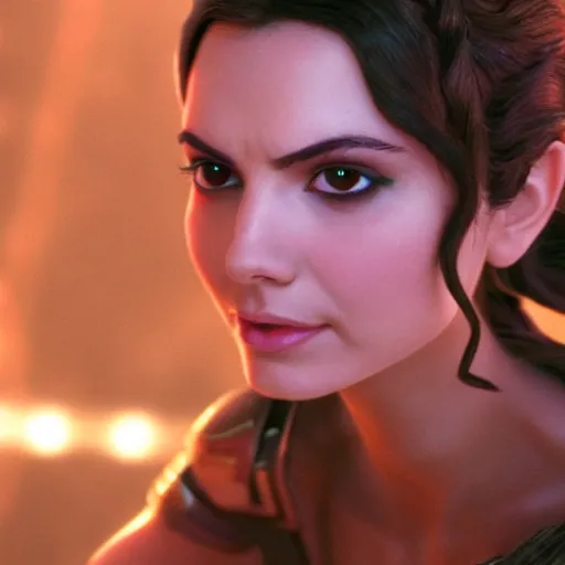 Image similar to victoria justice as princess padme in star wars episode 3, 8 k resolution, cinematic lighting, anatomically correct