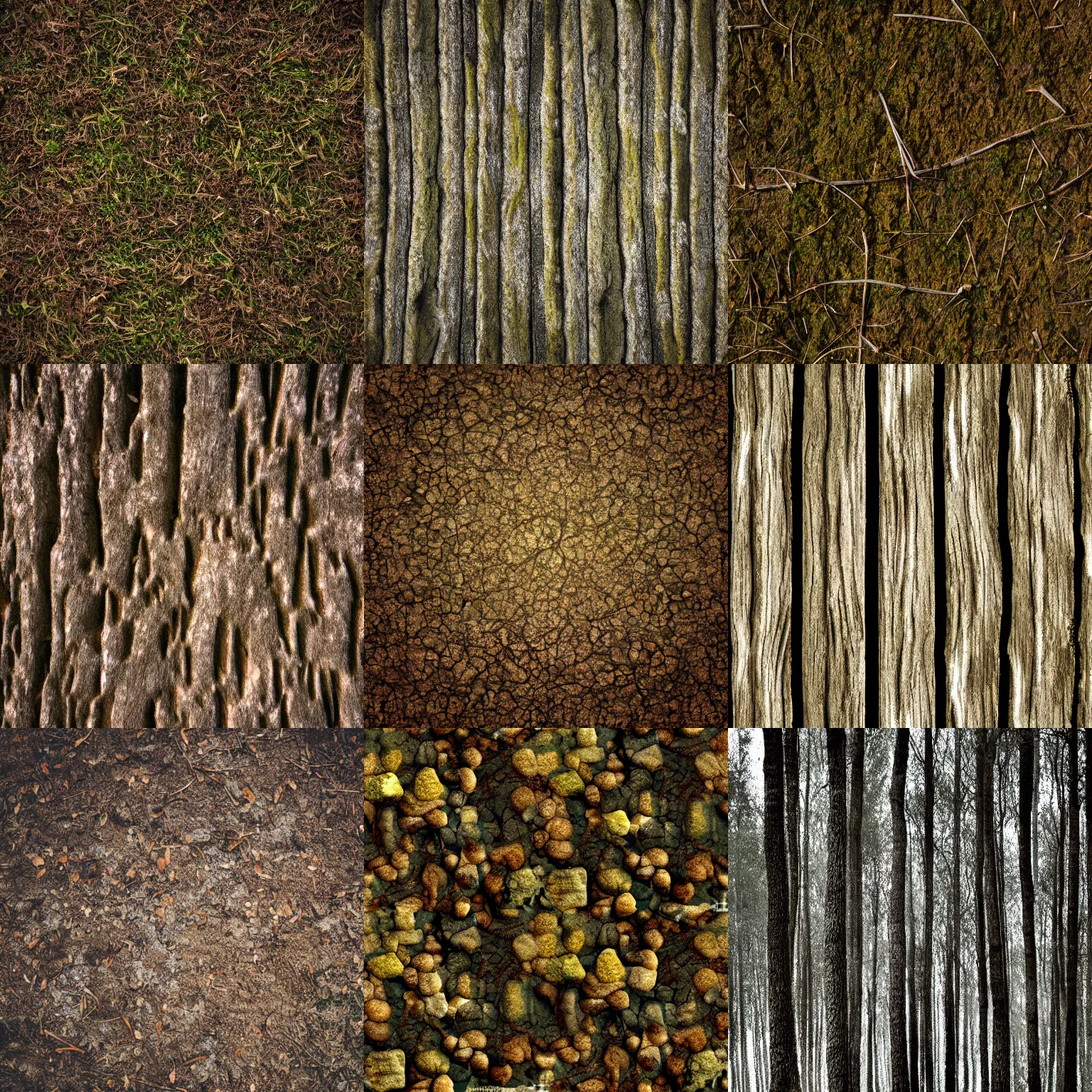 Prompt: forest ground texture