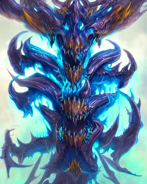 Image similar to iridescent flamer of tzeentch, trending on artstation