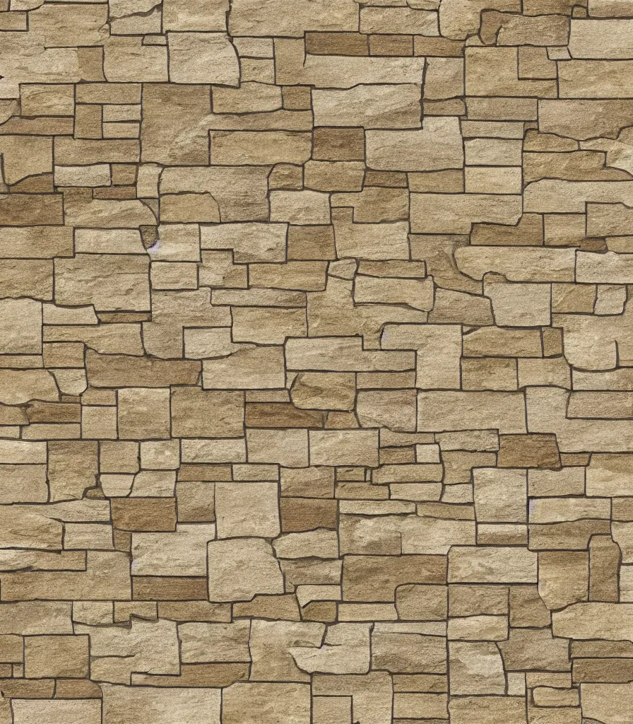 Image similar to texture map of beige stone with horizontal rectilinear engraving cutout