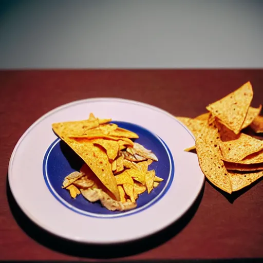 Prompt: a meal of Benadryl and cool ranch doritos served at a Michelin starred restaurant, professional food photography, gastronomy magazine, 35mm film, artistic composition